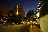 Waikiki_109_11242021 - Tahia walking closer to the Royal Hawaiian and Sheraton Waikiki as we were making our way back while Julie wanted to do a little more shopping since Tahia was complaining that her tummy wasn't feeling well