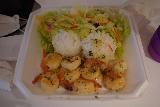 Waikiki_157_11252021 - This was the garlic shrimp served up at Champion's Steak in the food court by the Royal Hawaiian and Sheraton Waikiki