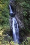 Wallace_Falls_17_130_07292017 - Closer look at the double drop of the Upper Wallace Falls