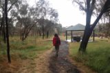 Wannon_Falls_17_015_11152017 - Julie walking past some of the picnic tables towards the overlook of Wannon Falls during our November 2017 visit