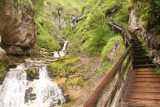 Wasserlochklamm_059_07062018 - Following the wooden ledge trail up past the first main waterfall in the Wasserlochklamm