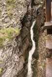 Wasserlochklamm_067_07062018 - Looking down at some waterfalls wedged in a narrow canyon below the Wasserlochklamm Trail