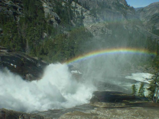 Waterwheel_Falls_008_06052004 - Double rainbow over Waterwheel Falls