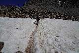 Wheeler_Glacier_Hike_100_06142021 - Mom making her way across the snow en route to the Wheeler Glacier