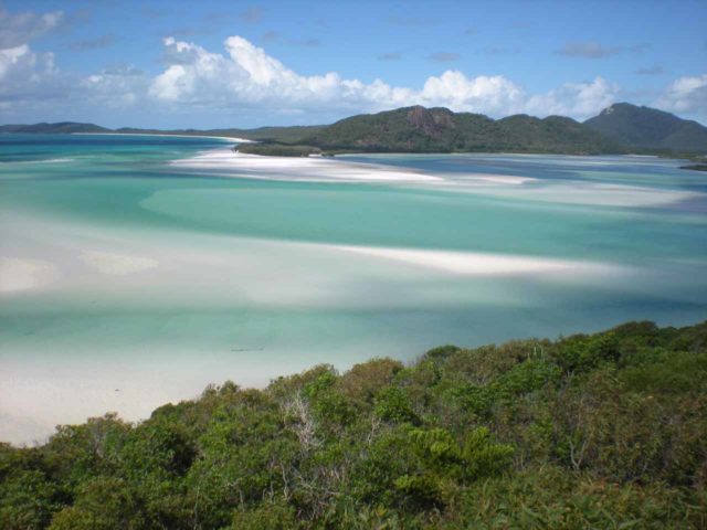 Whitsunday_027_jx_05132008 - Cedar Creek Falls was near Airlie Beach, which was our launching point for our tour to the Whitsunday Islands National Park. Pictured here was the beautiful overlook of Whitehaven Beach