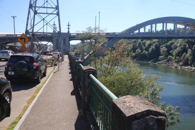 Willamette_Falls_001_07282017 - Back when we didn't know any better on our first visit to Willamette Falls, we actually found street parking near the Oregon City Arch Bridge, and then tried to find a way to walk onto that bridge