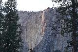 Yosemite_Firefall_079_02242022 - The lighting starting to spotlight the frozen Horsetail Falls during our February 2022 visit