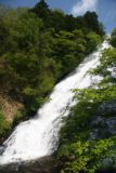 Yudaki_032_05242009 - Angled look back at the Yu-daki Waterfall showing just half of its segmented drop