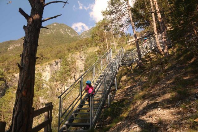 Zammer_Lochputz_101_07202018 - Climbing higher along the one-way trail leading into the upper Lötzklamm Gorge