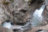 Zammer_Lochputz_120_07202018 - Looking down at some twisting and hidden waterfalls within the Zammer Lochputz Gorge