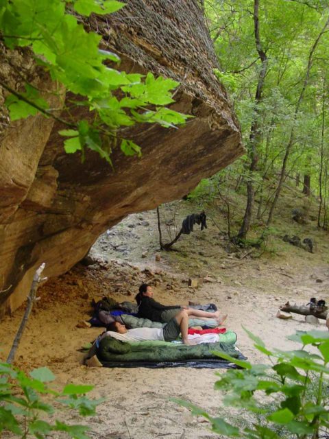 Some of our most memorable experiences were also the simplest ones like this tentless shelter in the heart of the Zion Narrows