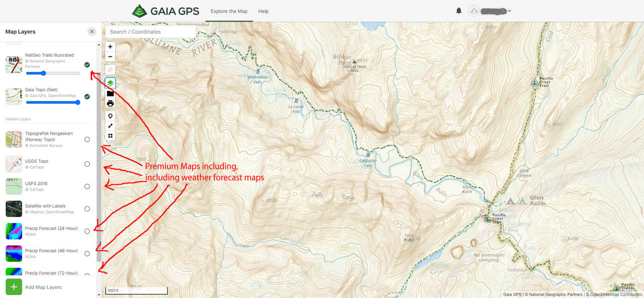 Gaia GPS Review - The Killer For The Great Outdoors? - World of Waterfalls