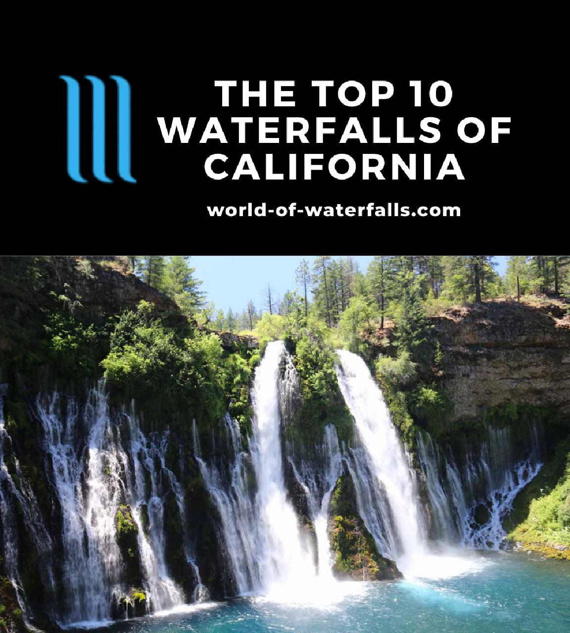 The Top 10 Waterfalls of California
