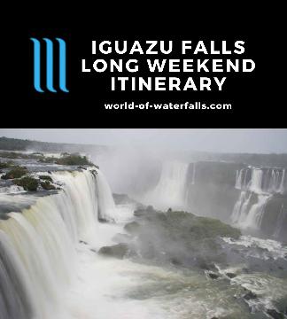 This itinerary of our visit to Iguazu Falls was designed in the interest of limited time as it took place over the Labor Day Weekend plus a couple of additional days off to extend the holiday to a total of five days...