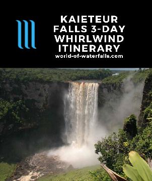 This itinerary of our visit to Kaieteur Falls was probably our craziest far-flung trip to date.  We basically crammed a trip to Guyana (on the northern part of South America) into the long Labor Day Weekend with no work days taken off...