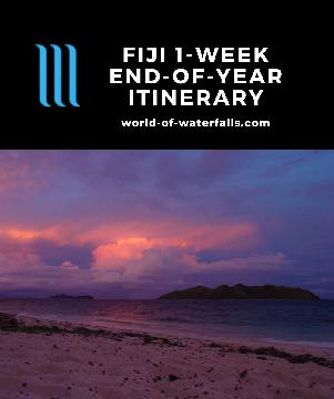 In this itinerary, Julie and I took a tropical vacation during the holiday season between Christmas and New Years in Fiji. Something really quirky about this trip was that we flew out on the evening of Christmas Eve and we landed in Fiji on Boxing Day...