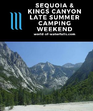 This Labor Day Weekend Itinerary pertained to a camping trip within the Cedar Grove section of Kings Canyon National Park. Since it took place well into the Summer...