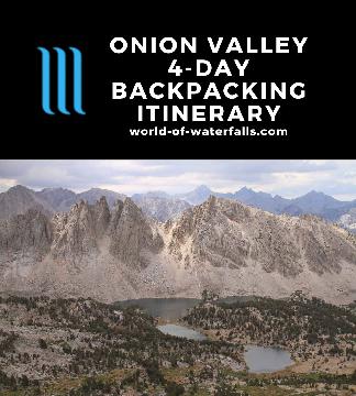 This was a weekend backpacking trip that began and ended in Onion Valley. The ultimate main goal of this physical challenge was to get up to the Kearsarge Pass (and get the kind of Eastern Sierra panorama that many in the backpacking...