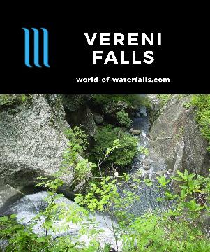 Vereni Falls is a tall waterfall downstream from the Savu-i-One Waterfall in Koroyanitu National Park near Abaca Village, but it's hard to get a good look.