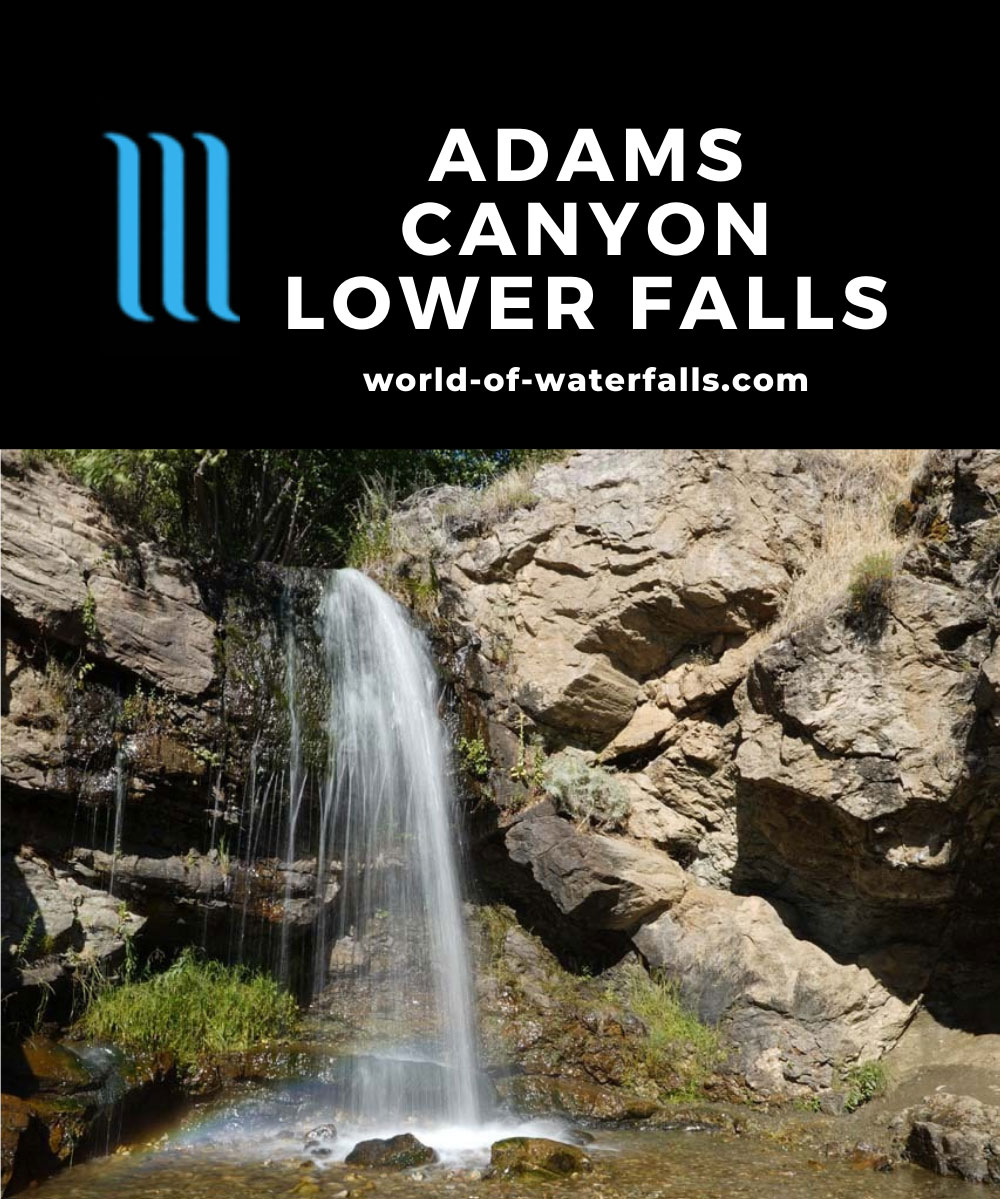Adams_Falls_100_08092020 - A faint rainbow at the Little Adams Falls or the Adams Canyon Lower Falls