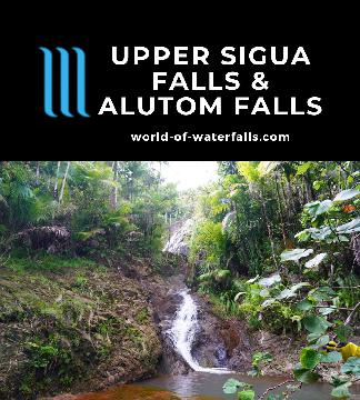 Upper Sigua Falls and Alutom Falls are a pair of waterfalls accessible on a precipitous adventure beneath the steep south-facing slope of Mt Alutom...