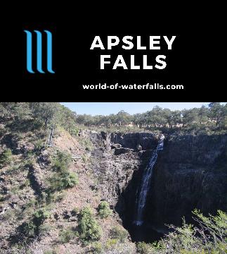 Apsley Falls consists of a pair of waterfalls on the Apsley River dropping into a deep gorge viewable from a 2.7km walk in Oxley Wild Rivers National Park.