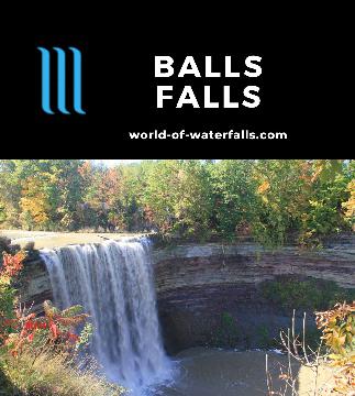 Balls Falls comprises a pair of waterfalls where we wound up seeing the 25m Lower Balls Falls during our visit that coincided with a Thanksgiving Day fair.