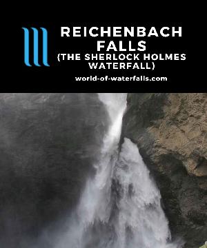 Reichenbach Falls (Reichenbachfälle) is a 250m waterfall known for its cameo in Sherlock Holmes, but I earned by visit with a hike as the funicular was closed.