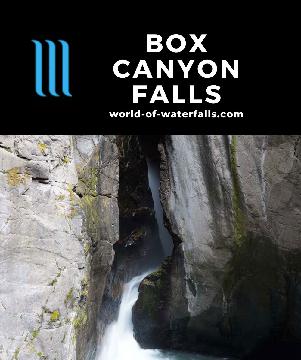 Box Canyon Falls is an 85ft mostly-hidden waterfall at the head of the claustrophobic namesake Box Canyon easily experienced on a developed trail in Ouray.