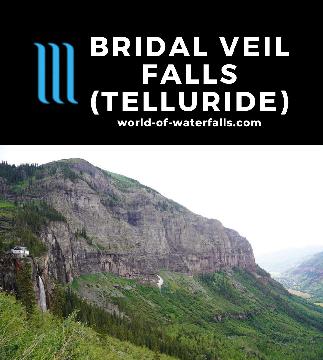 Bridal Veil Falls is a 365ft waterfall in Telluride - the tallest plunge waterfall in Colorado. The new Bridal Veil Creek Trail further added to its appeal.