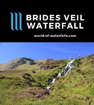 Brides Veil Waterfall (Bride's Veil Waterfall) is a roadside cascade on the Isle of Skye with the opportunity to see it with the Old Man of Storr formation.