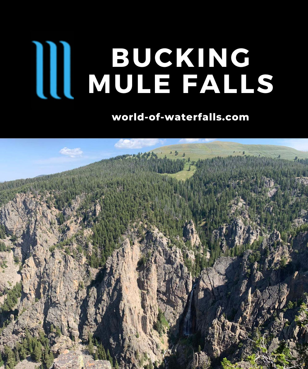 Bucking_Mule_Falls_017_iPhone_08012020 - The panorama encompassing Bucking Mule Falls
