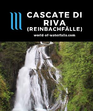 Le Cascate di Riva (Riva Waterfalls or Reinbachfälle in German) consist of at least 3 waterfalls on a holy forested trail near Winkel by Campos Tures, Italy.