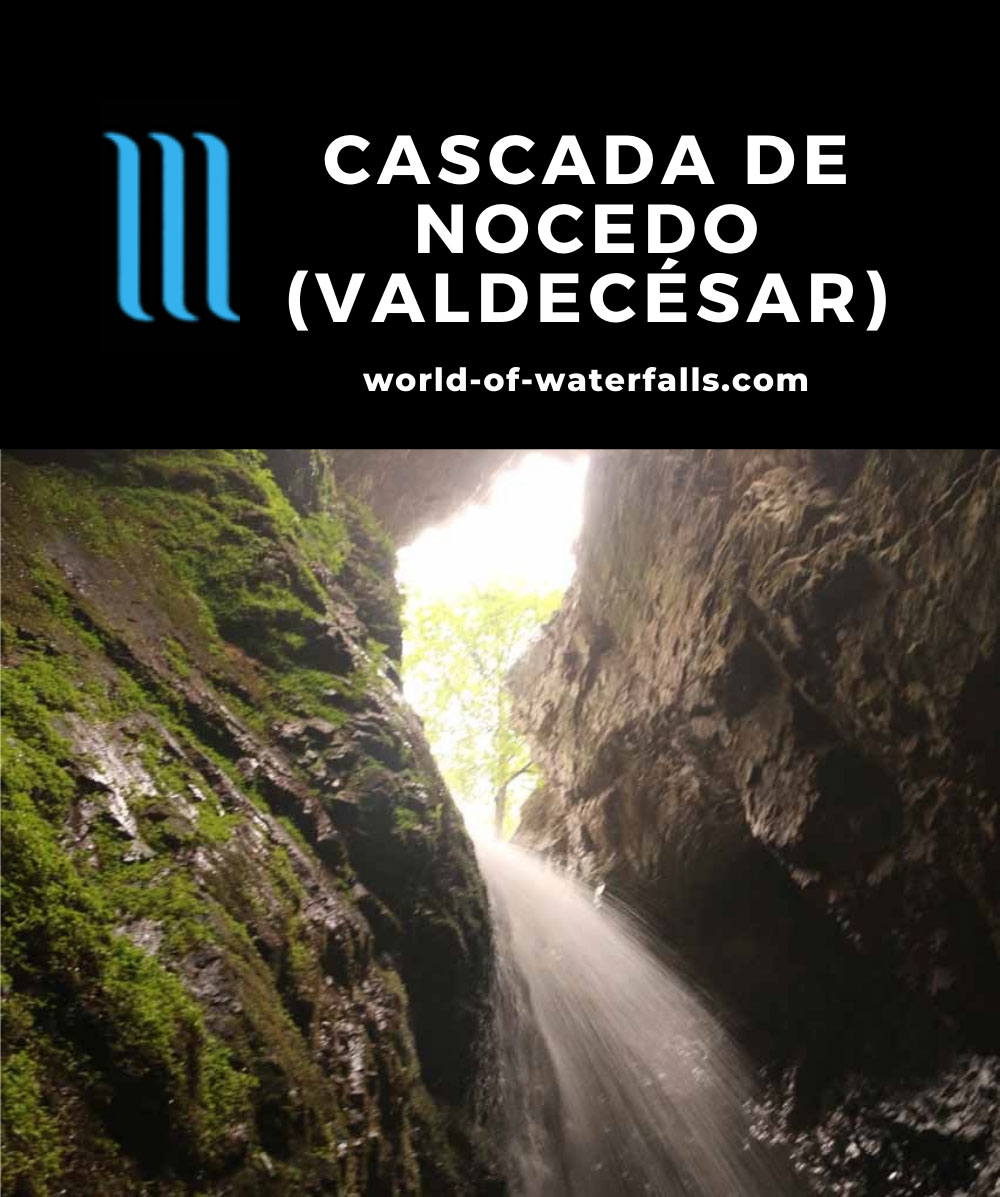 Cascada_de_Nocedo_046_06112015 - Context of Cascada de Nocedo (or Cascada de Valdecésar or Cola de Caballo) and the span of a natural bridge above it
