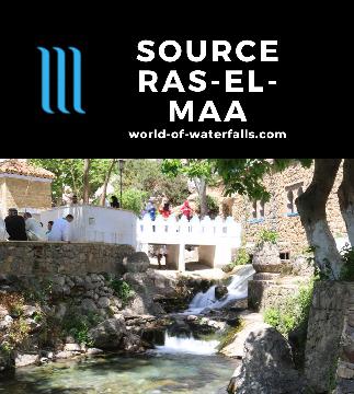 The Source Ras el-Maa is a spring at the east end of Morocco's magical blue medina of Chefchaouen, which had enough volume to produce small cascades downstream.