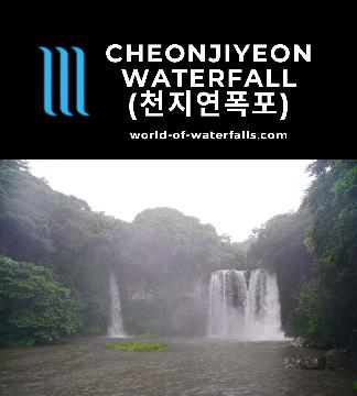 Cheonjiyeon Falls (천지연폭포; Cheonjiyeon Pokpo) is a wide waterfall reachable by an easy flat walk in the western outskirts of Seogwipo City on Jeju Island.