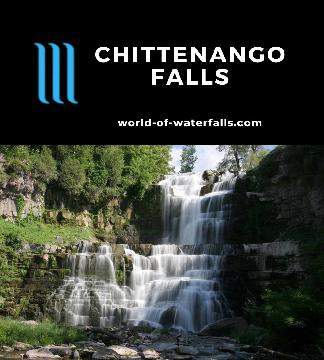 Chittenango Falls is a 167ft photogenic waterfall in the northeast corner of the Finger Lakes near Lake Cazenovia reached by a short hike in its own state park.