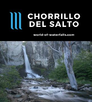 El Chorrillo del Salto is actually the name for both the river and the 20m waterfall fed by the melting snow and glaciers accumulated from the Fitz Roy Massif.