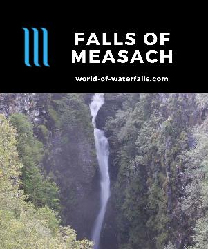 Falls of Measach is a 46m waterfall on the Abhainn Droma at the head of the mile-long Corrieshalloch Gorge, which is a box canyon in the Highlands of Scotland.