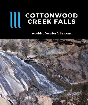 Cottonwood Creek Falls is a series of small waterfalls and slides about 10-15ft each hidden away in the desert-like terrain near Pine Valley east of San Diego.
