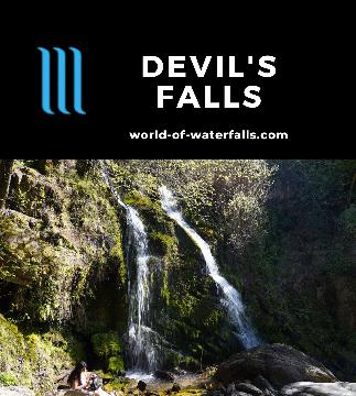 Devils Falls (or Devil's Falls) may not require any hiking, but it involved driving the dusty and twisty Yankee Jim's Road between Colfax and Foresthill.