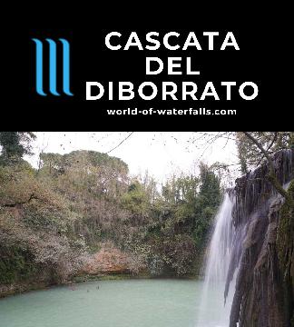 Cascata del Diborrato is the main waterfall on the Fiume Elsa, where the river runs alongside the popular Elsa Trail beneath the town of Colle di Val d'Elsa.