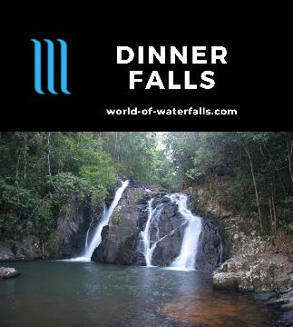 Dinner Falls is a series of three waterfalls on the Upper Barron River sharing the same reserve with the deep Hypipamee Crater in Mt Hypipamee National Park.