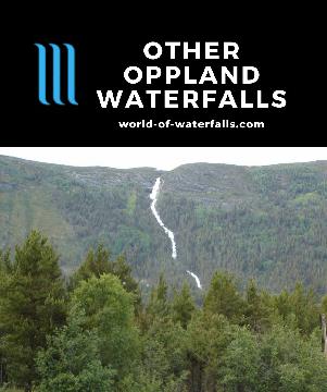 The Waterfalls along the Otta River was really my attempt at trying to devote a page to the many waterfalls we saw as we drove the Rv15 along the Otta River towards the town of Otta in Oppland...