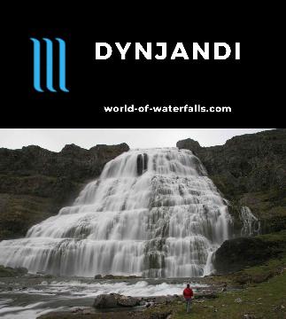 Dynjandi (Fjallfoss) is a 100m series of 7 named subtiers in the remote Westfjords. It is our favorite in the region and quite popular despite its location.