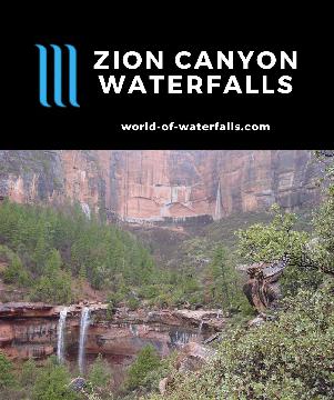 Zion Canyon Waterfalls are typically ephemeral types that don't last much longer than a few days after heavy rain making it worthwhile even in bad weather.