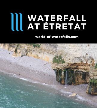 The waterfall at Etretat was my excuse to include the impressive sea arches that the town is known for.  The waterfall itself is probably a mere...