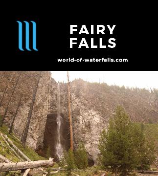 Fairy Falls is a 197ft waterfall in an area recovering from the 1988 Yellowstone Wildfires with a spur trail to an elevated view of Grand Prismatic Spring.