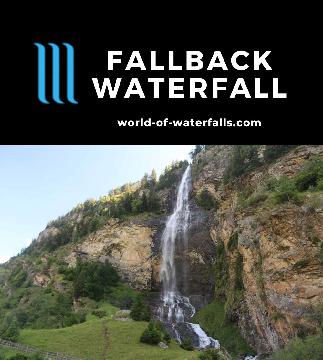Fallbach Waterfall is a 200m free-falling cataract in Maltatal Valley that I found easy to experience while also friendly for families near Malta, Austria.