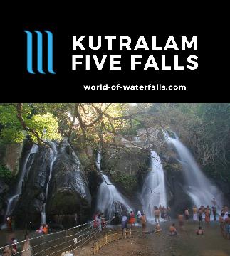 Kutralam Five Falls (Courtallam Five Falls) is a 5-segment waterfall in Courtallam with ayurvedic healing properties that's gender-separated towards its left.